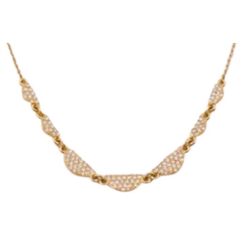 Kate Spade Gold Tone and Rhinestone Necklace